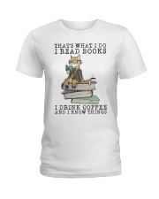I Read Books Ladies T-Shirt thumbnail