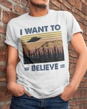 I Want To Believe Classic T-Shirt apparel-classic-tshirt-lifestyle-26