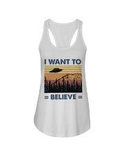I Want To Believe Ladies Flowy Tank thumbnail