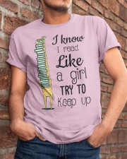 I Read Like A Girl Classic T-Shirt apparel-classic-tshirt-lifestyle-26