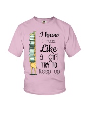 I Read Like A Girl Youth T-Shirt thumbnail