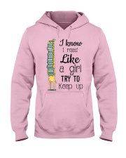 I Read Like A Girl Hooded Sweatshirt thumbnail