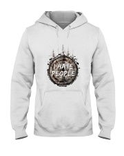 I Hate People Hooded Sweatshirt front