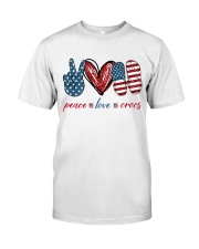 Peace Love Crocs Classic T-Shirt tile