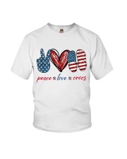 Peace Love Crocs Youth T-Shirt thumbnail
