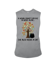 She Also Needs A Cat Sleeveless Tee thumbnail
