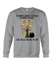 She Also Needs A Cat Crewneck Sweatshirt thumbnail