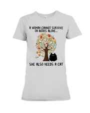 She Also Needs A Cat Premium Fit Ladies Tee thumbnail