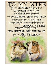 To My Wife 11x17 Poster front