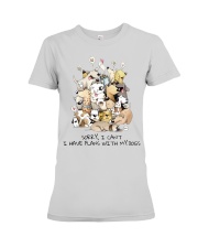 I Have Plans With My Dogs Premium Fit Ladies Tee thumbnail