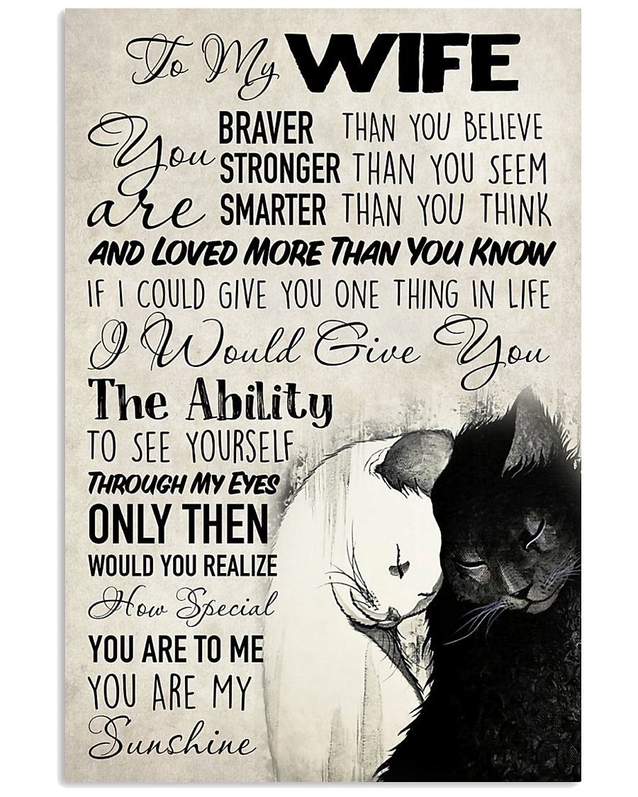 To My Wife 11x17 Poster