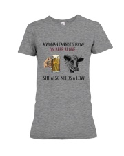 She Also Neef A Cow Premium Fit Ladies Tee thumbnail