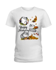 Happy Thanksgiving Ladies T-Shirt thumbnail