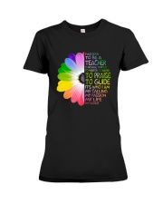 I Was Born To Be A Teacher Premium Fit Ladies Tee thumbnail