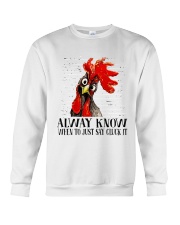 Alway Know When To Just Say Crewneck Sweatshirt thumbnail
