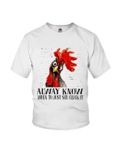 Alway Know When To Just Say Youth T-Shirt thumbnail