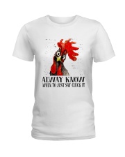 Alway Know When To Just Say Ladies T-Shirt thumbnail