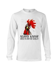 Alway Know When To Just Say Long Sleeve Tee thumbnail
