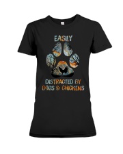 Dogs And Chickens Premium Fit Ladies Tee thumbnail