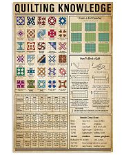 Quilting Knowledge 11x17 Poster front