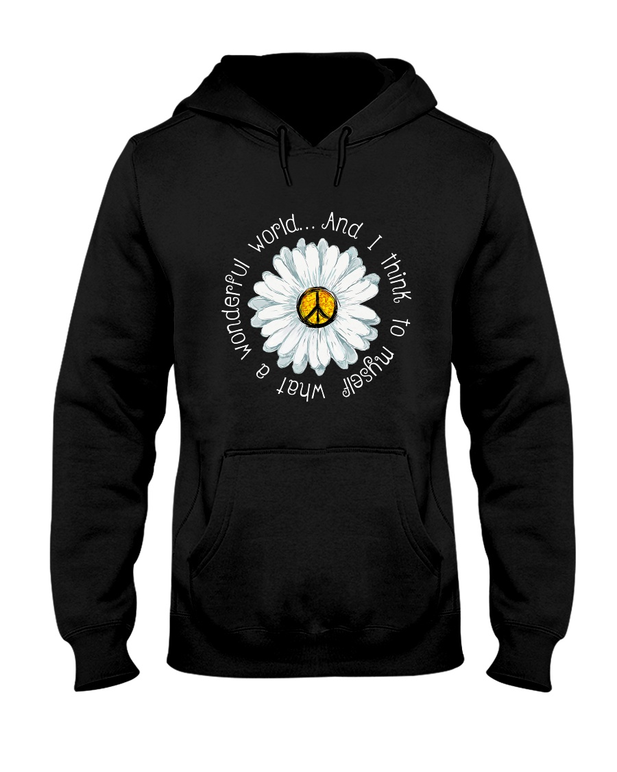 Myself What A Wonderful World Hooded Sweatshirt
