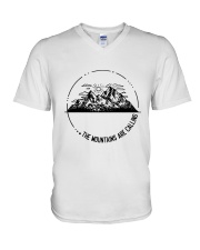 The Mountains Are Calling V-Neck T-Shirt thumbnail