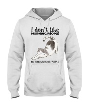 I Dont Like Morning People Hooded Sweatshirt thumbnail