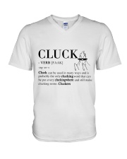 Cluck Meaning V-Neck T-Shirt thumbnail
