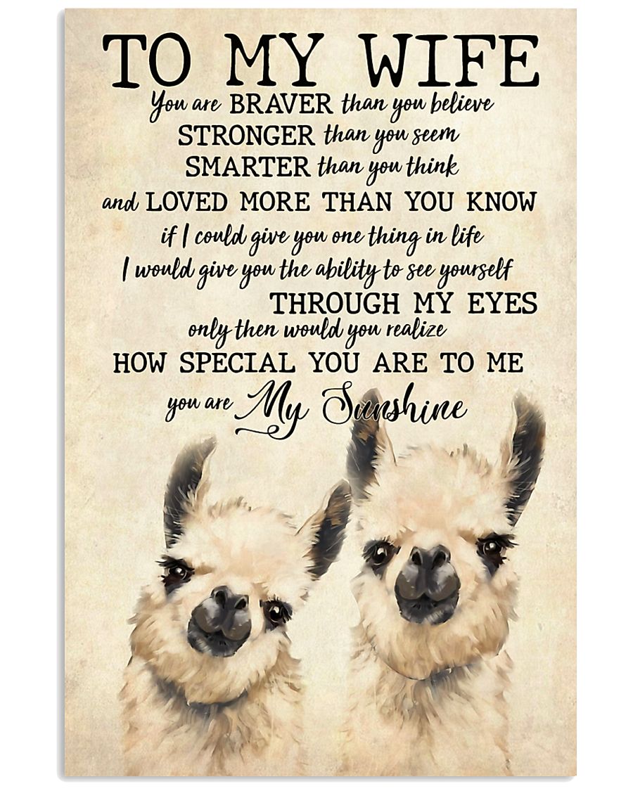 To My Wife 11x17 Poster