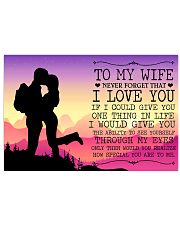 To My Wife 17x11 Poster front