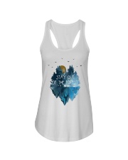 Stay Out Of The Forest Ladies Flowy Tank thumbnail