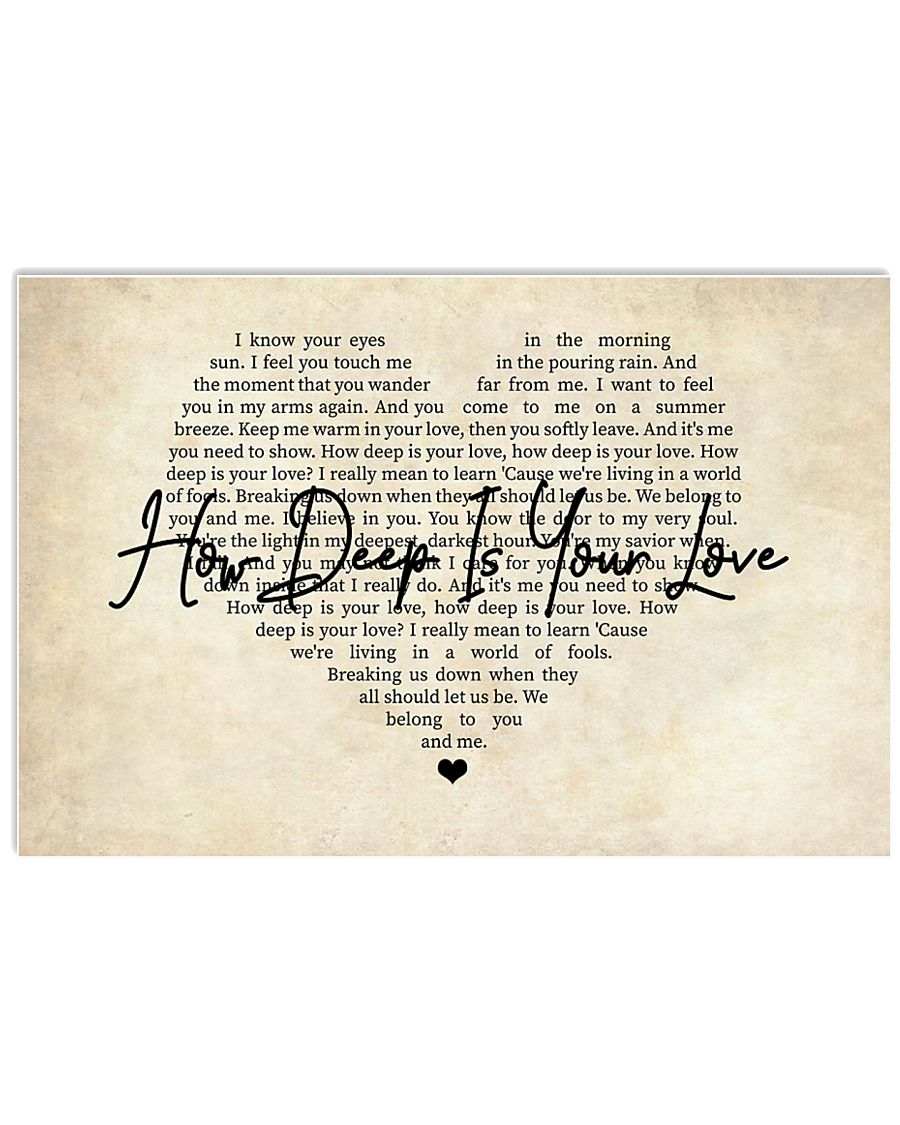 How Deep Is Your Love 17x11 Poster