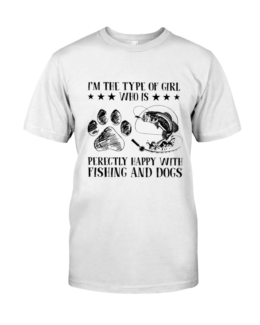 Fishing And Dogs Classic T-Shirt