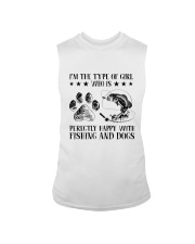 Fishing And Dogs Sleeveless Tee thumbnail