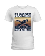 Plumber A Good Flush Ladies T-Shirt thumbnail