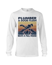 Plumber A Good Flush Long Sleeve Tee thumbnail