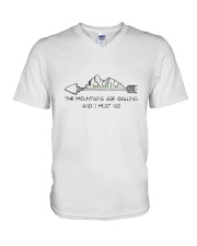 The Mountains Are Calling V-Neck T-Shirt thumbnail