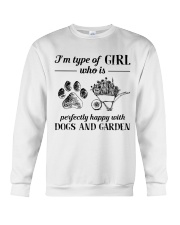Dogs And Garden Crewneck Sweatshirt thumbnail