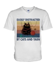 Cats And Yarn V-Neck T-Shirt thumbnail