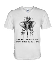 And Into The Forest I Go V-Neck T-Shirt thumbnail