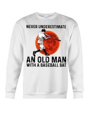 Never Underestimate An Old Man Crewneck Sweatshirt thumbnail