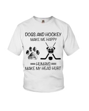 Dogs And Hockey Youth T-Shirt thumbnail