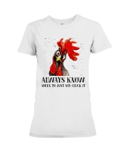 Alway Know When To Just Say Premium Fit Ladies Tee thumbnail