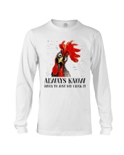 Alway Know When To Just Say Long Sleeve Tee thumbnail