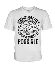 Reading Makes It Possible V-Neck T-Shirt thumbnail