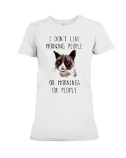 I Dont Like Morning People Premium Fit Ladies Tee thumbnail