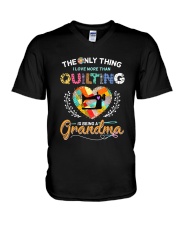 Being A Grandma V-Neck T-Shirt thumbnail