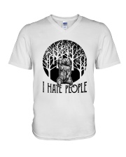 I Hate People V-Neck T-Shirt thumbnail