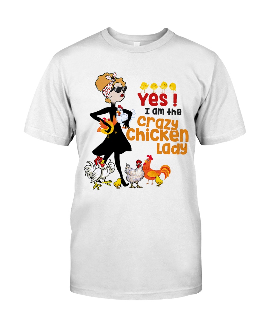 Crazy Chicken Lady Classic T-Shirt
