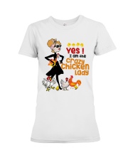 Crazy Chicken Lady Premium Fit Ladies Tee thumbnail